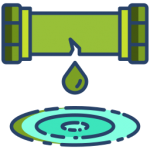Water leak icon Water leak icon